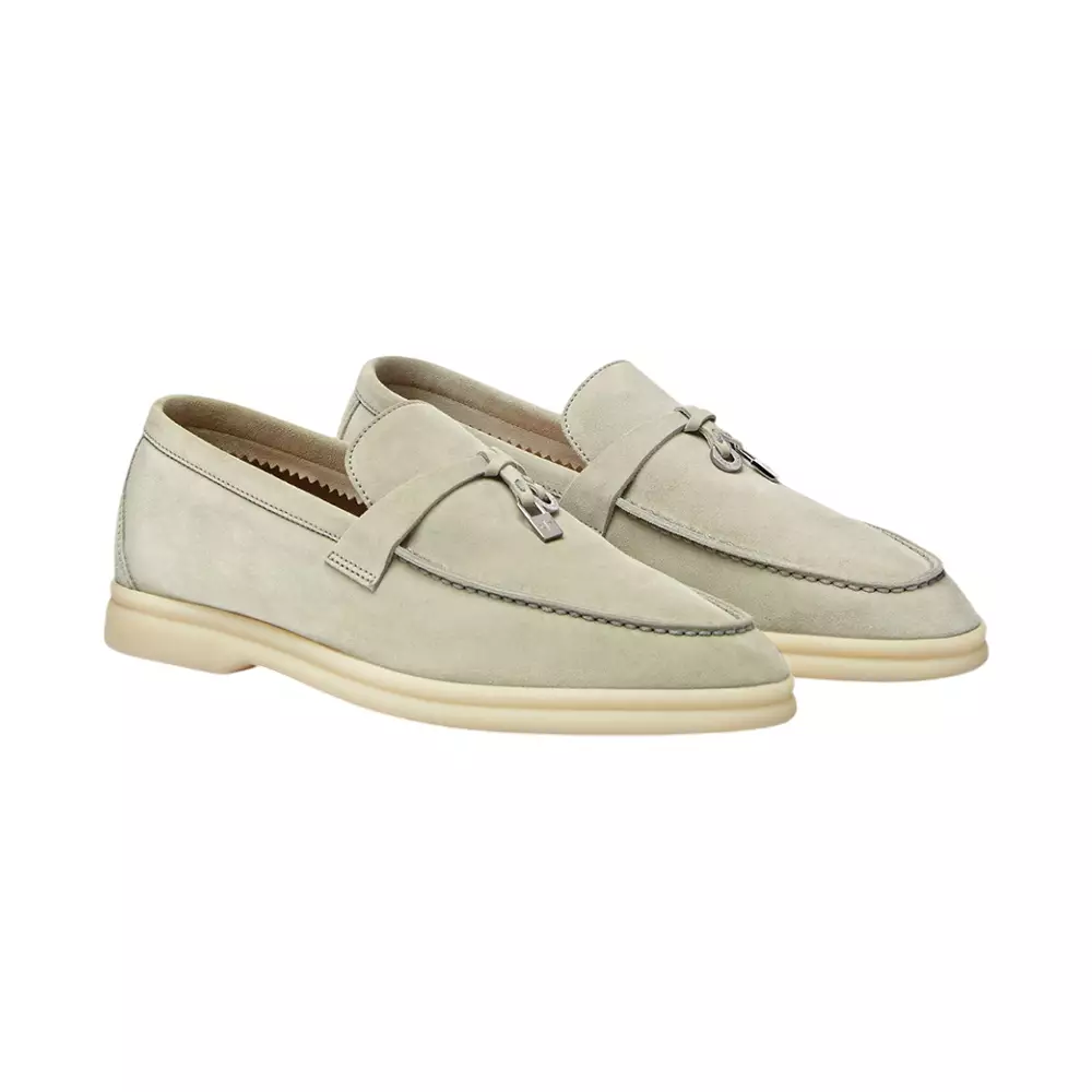 Summer Charms Walk Loafers Suede Deep Ice