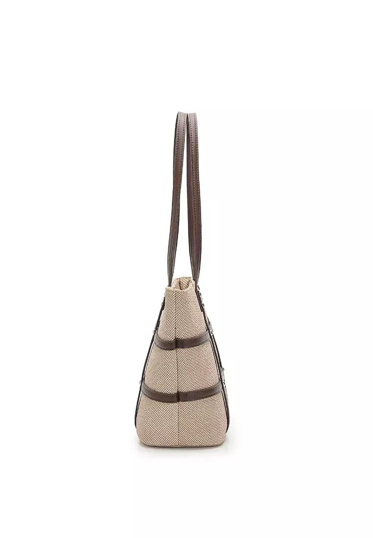 Women's Tote Bag / Shoulder Bag - Light Yellow