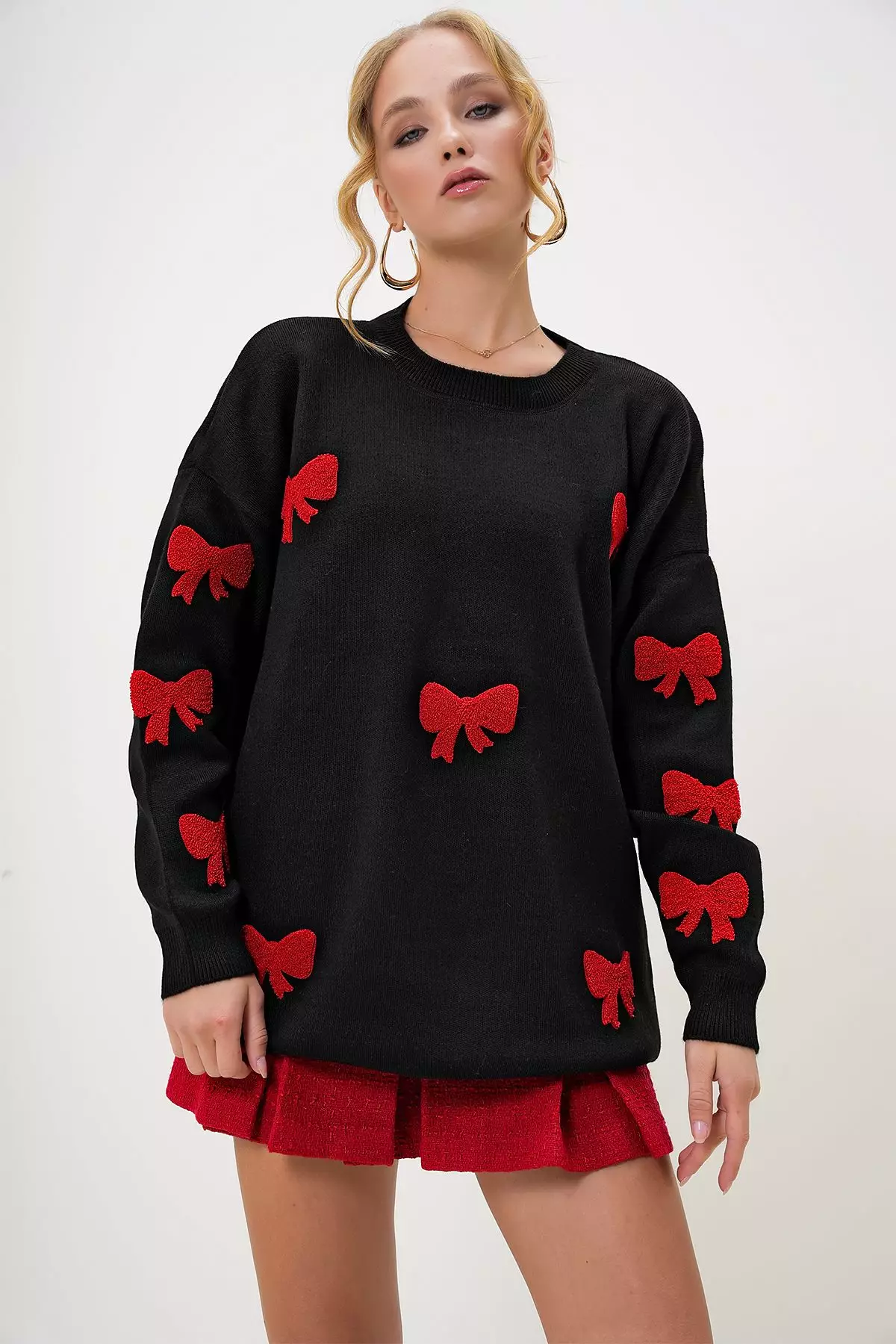 Oversize Bows Sweater