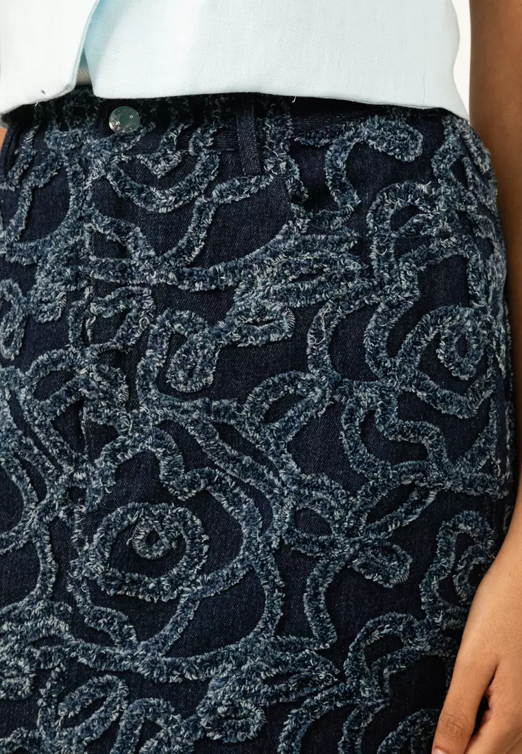 Freya Applique Denim Skirt