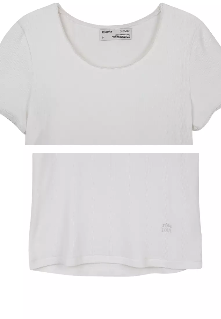 Nubasic Lace Ribbed T-Shirt