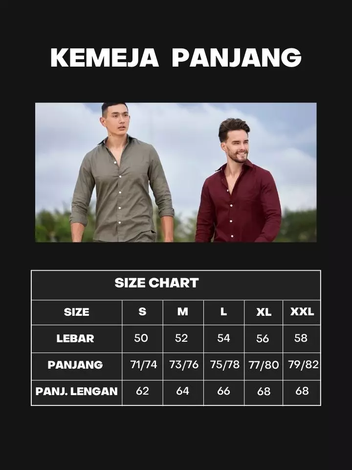 Panama Kemeja Linen Lengan Panjang Pria Putih | Long Sleeves Shirt Men White