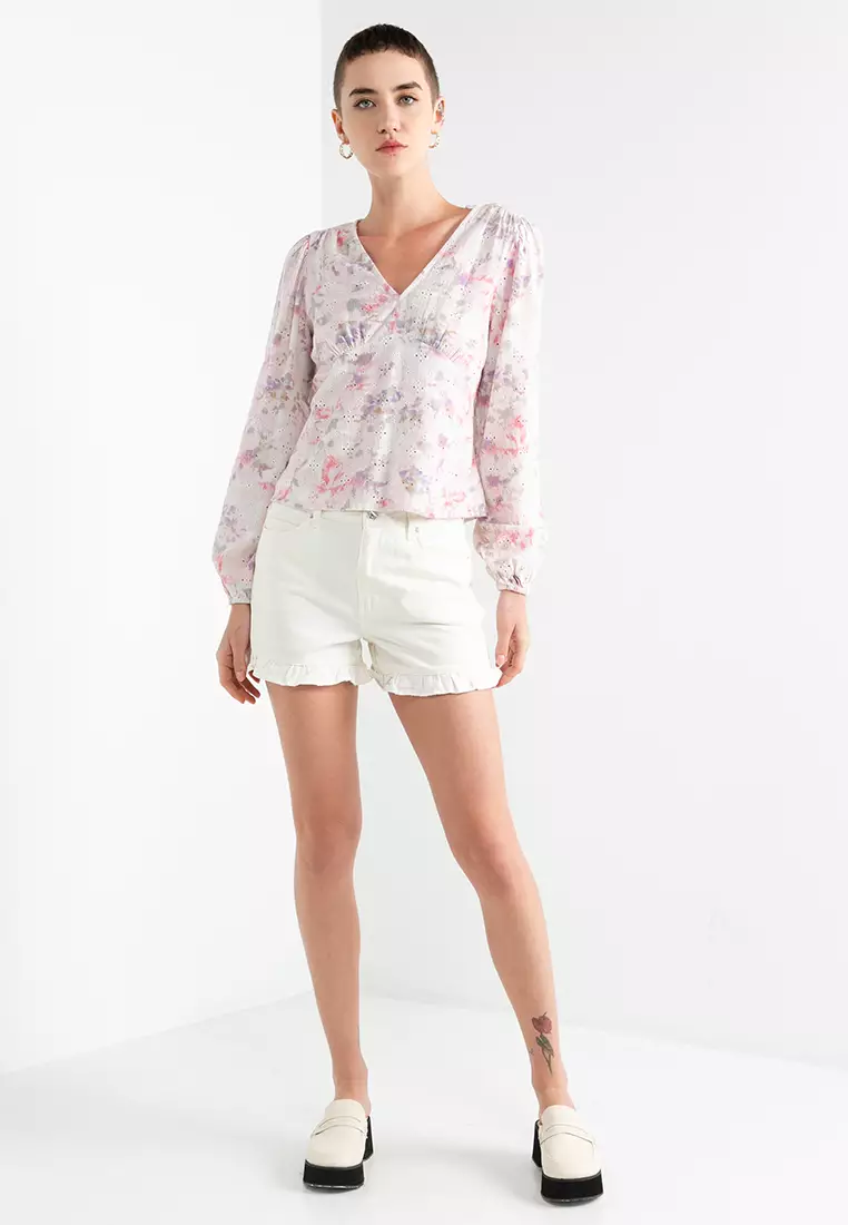 White house black discount market denim shorts