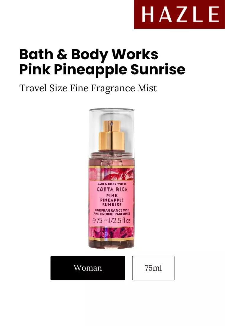 Bath & Body Works Costa Rica Pink Pineapple Sunrise Travel Size Fragrance Mist Woman 75 ml