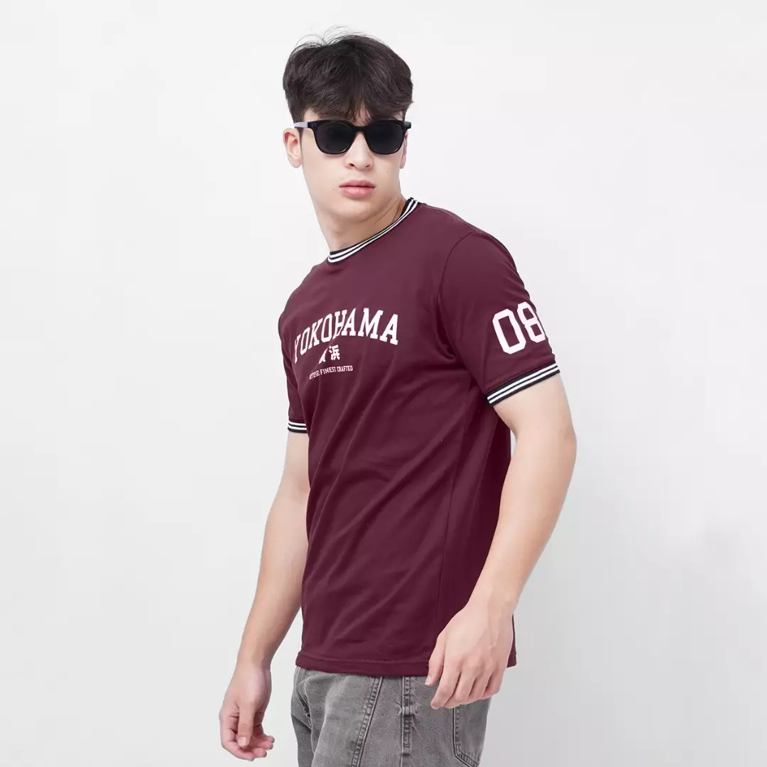 Ryusei Kaos Pria Yokohama Burgundy