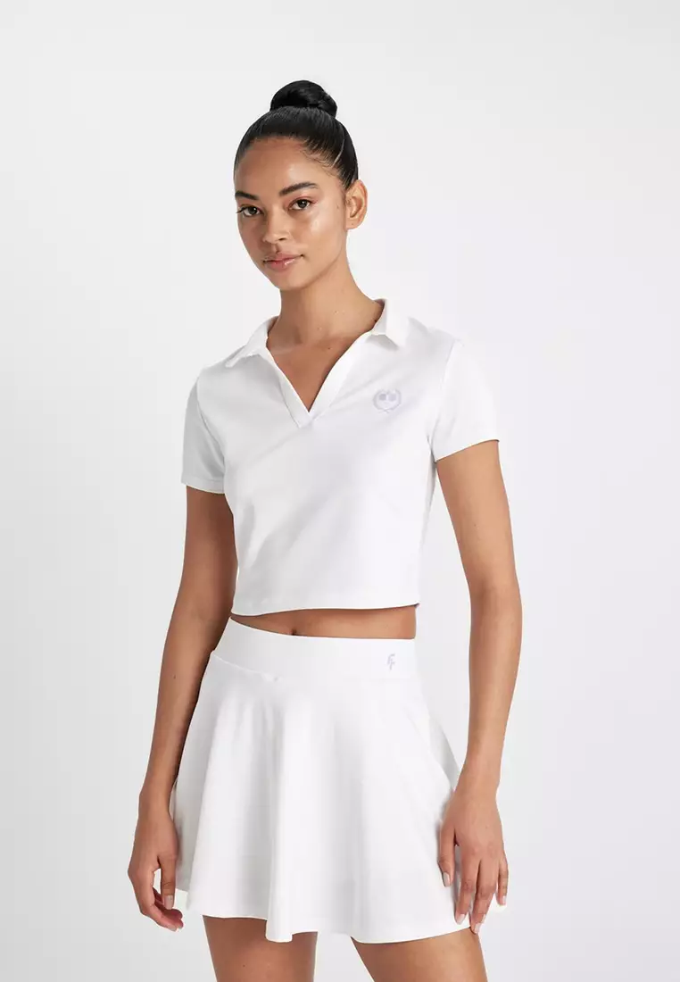 Crop Tennis Polo Shirt