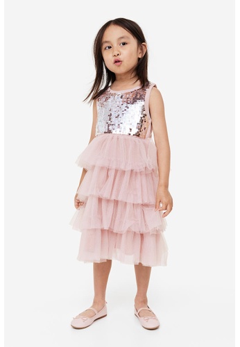 Hu0026M Sequined tulle dress | ZALORA Malaysia
