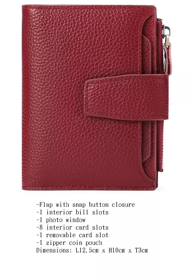 Pebbled Cow Leathers Short Wallet