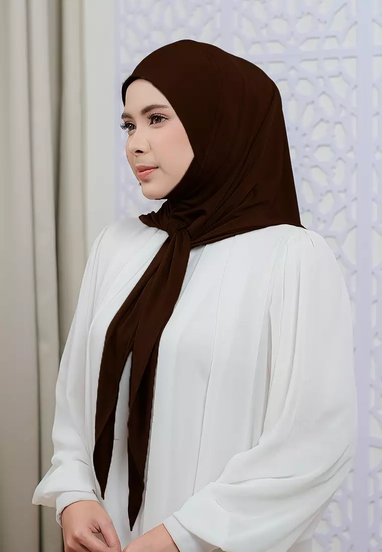 HIJAB INSTAN LUNA - DARK BROWN