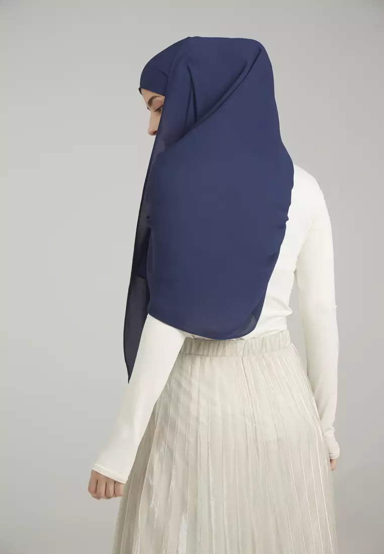 HUSNA ORIKAMI BOX PLEATED SCARF