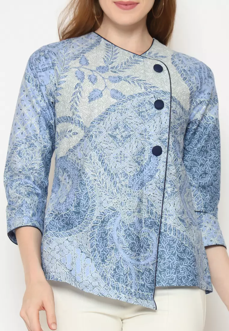 MY AKSA BATIK WANITA BLOUSE MOLLY MARINO MADELINE