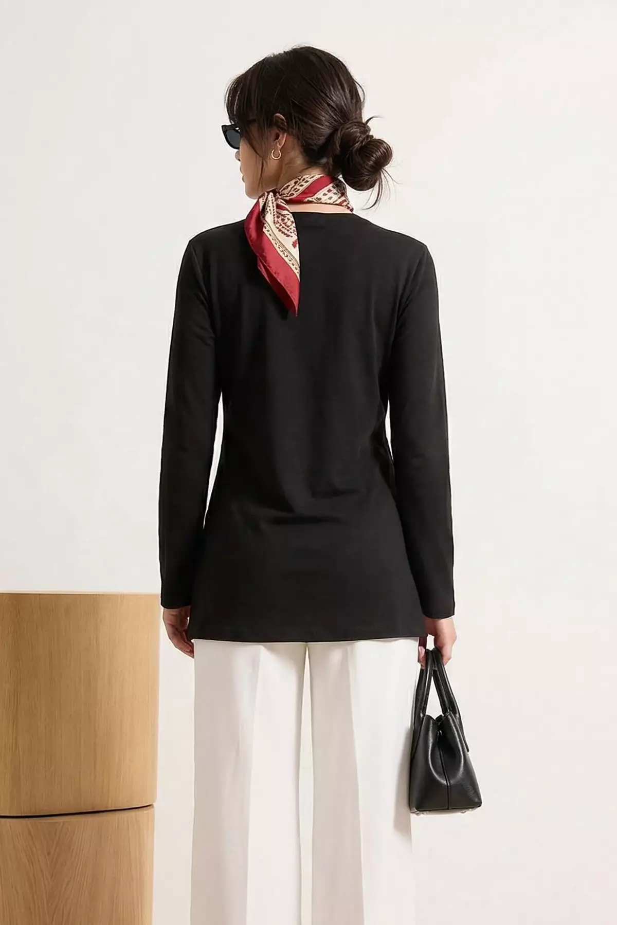 Black Regular Single Jersey Plain Knitted Tctss26Uk00007