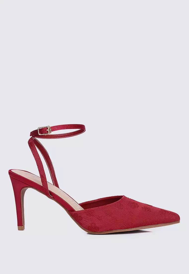 Comfy hot sale red heels