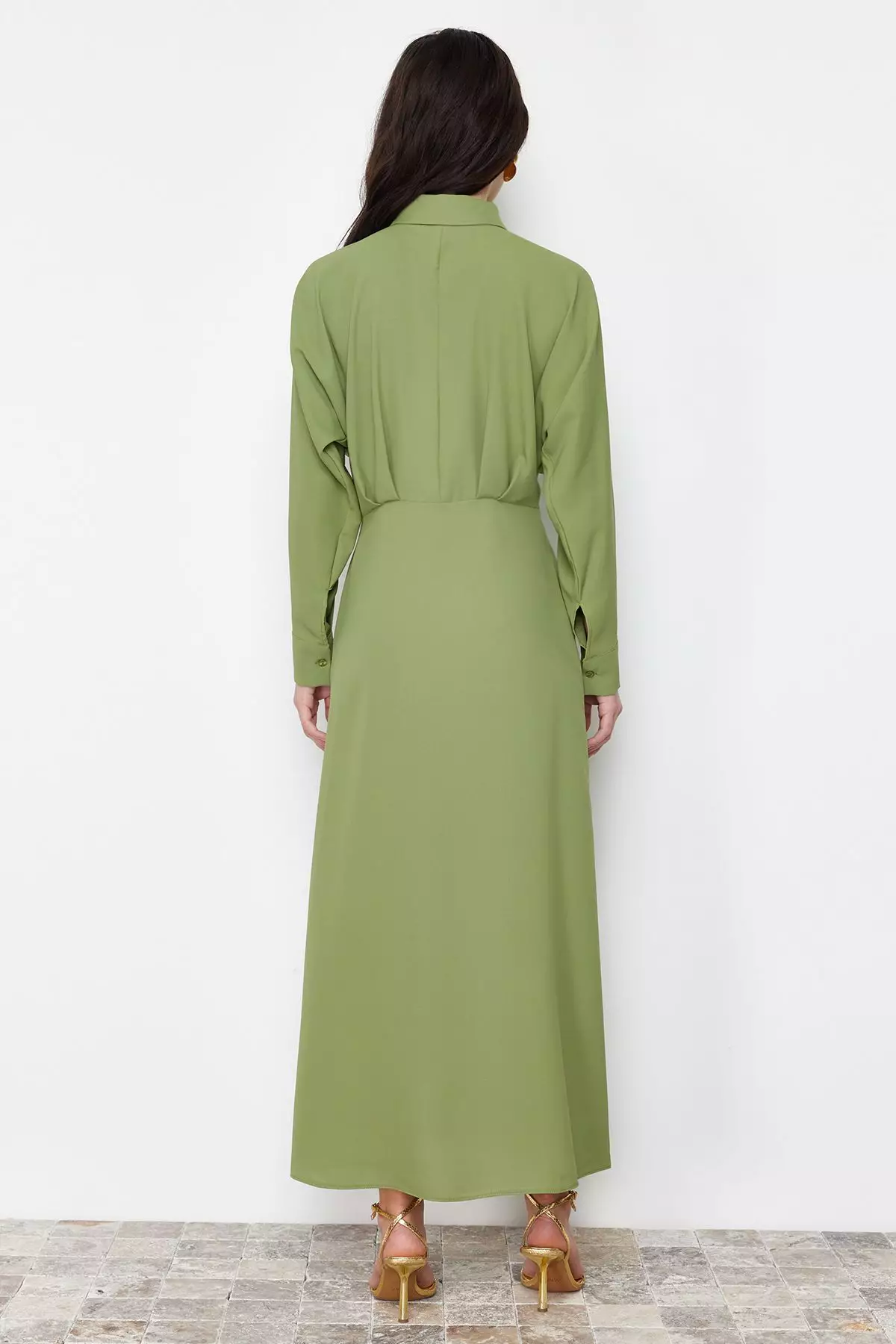 Buttoned Shirt Dress