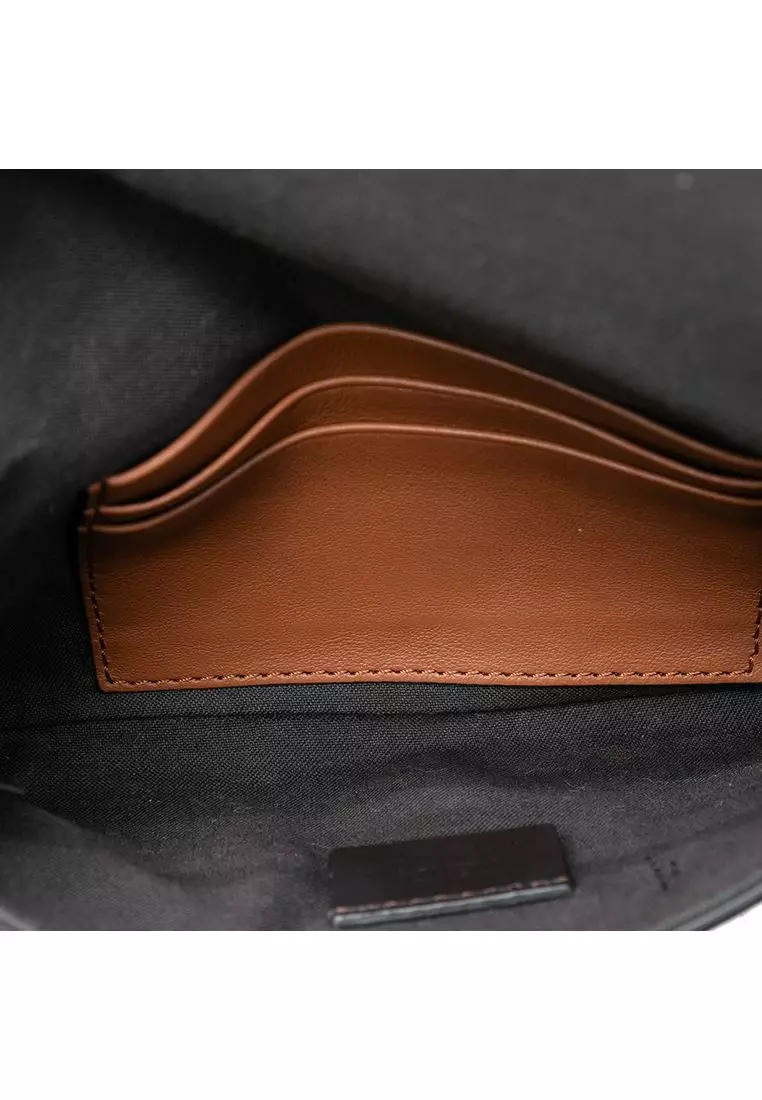Pre-Loved Fendi Leather Duo Baguette Crossbody