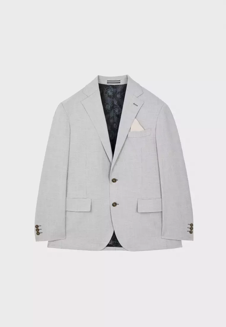 Light Grey Houndstooth Leisure Suit