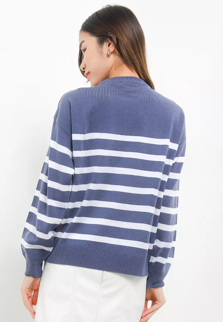 Rua Overiszed Stripe Sweater