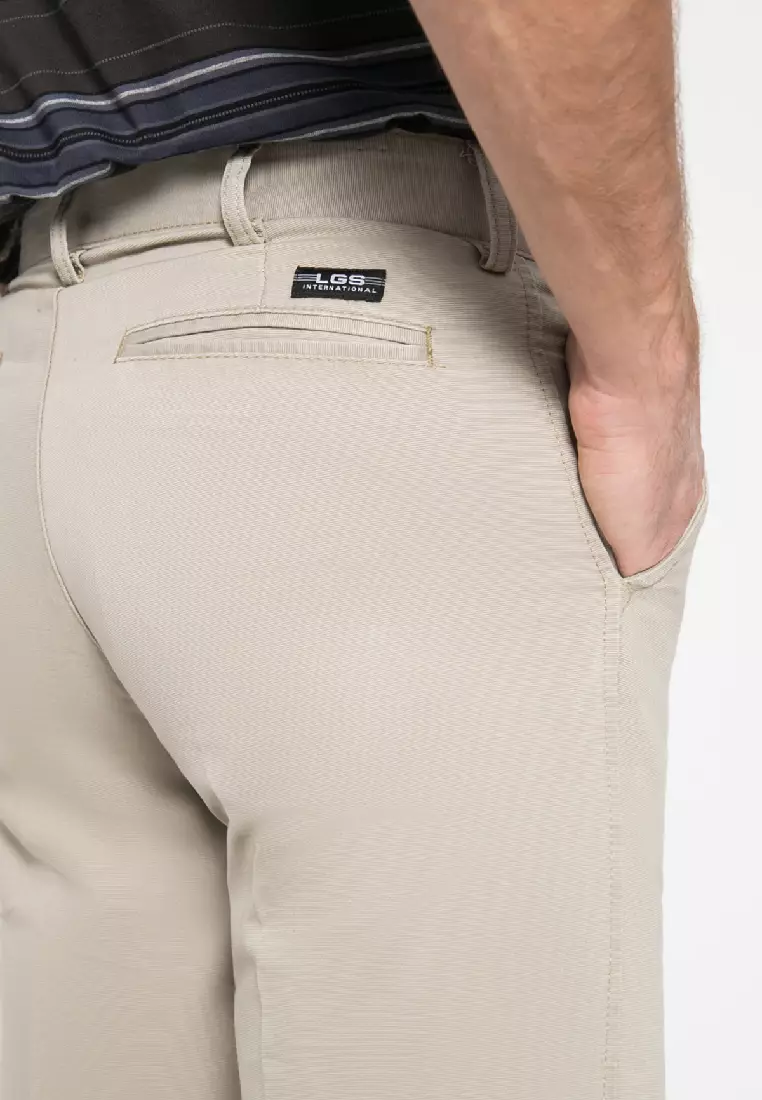 LGS - Celana Panjang Casual Pria Chinos Krem CCT.500.027.006.C