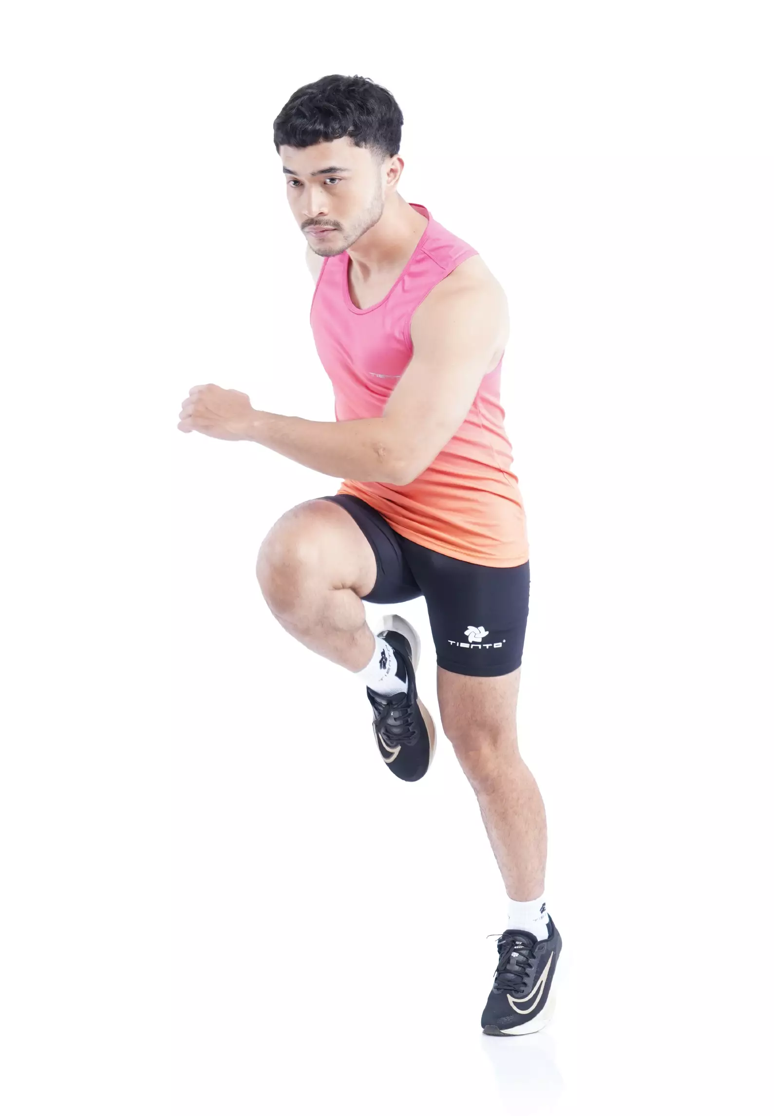 Tiento Jersey Running Baju Olahraga Lari Pria Singlet Lekbong Kaos Dryfit Xceleration Men