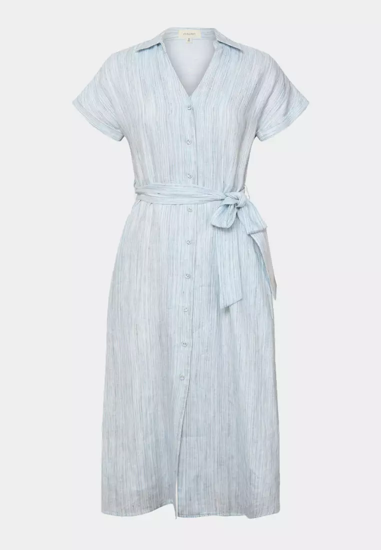 Paris Linen Midi Dress
