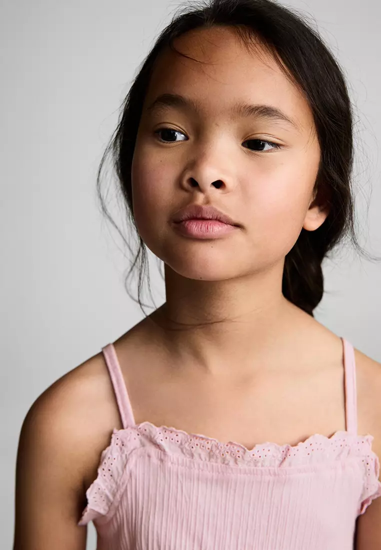 Top With Swiss Embroidery Detail
