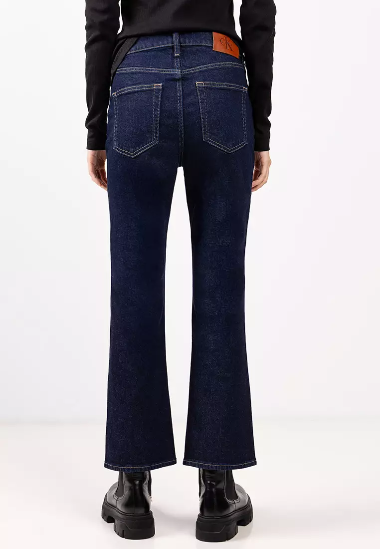 Cropped High Rise Flared Jeans - Calvin Klein Jeans