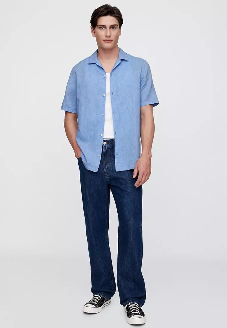 Standard Fit Linen-Blend Vacay Shirt