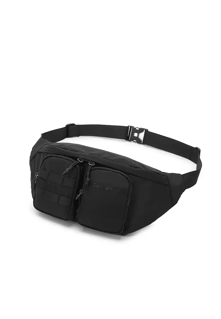 Men's Chest Bag / Sling Bag / Crossbody Bag - Black