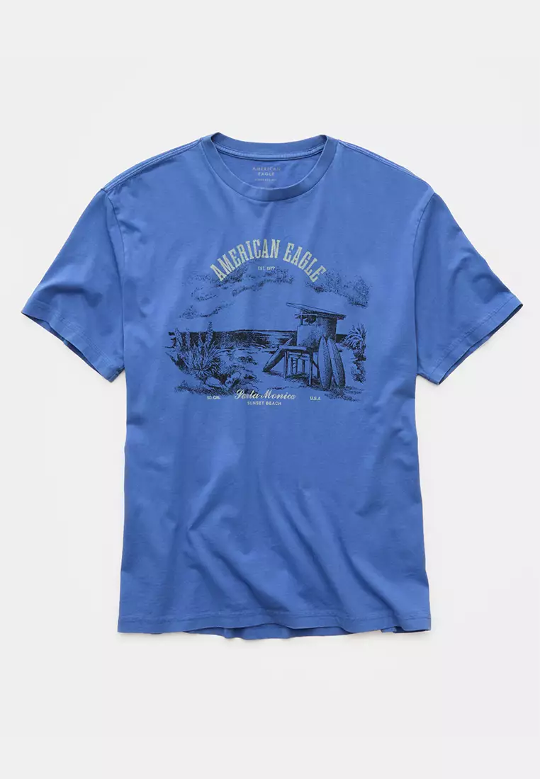 American Eagle Standard Fit Graphic Logo T-Shirt 2026 | Buy
