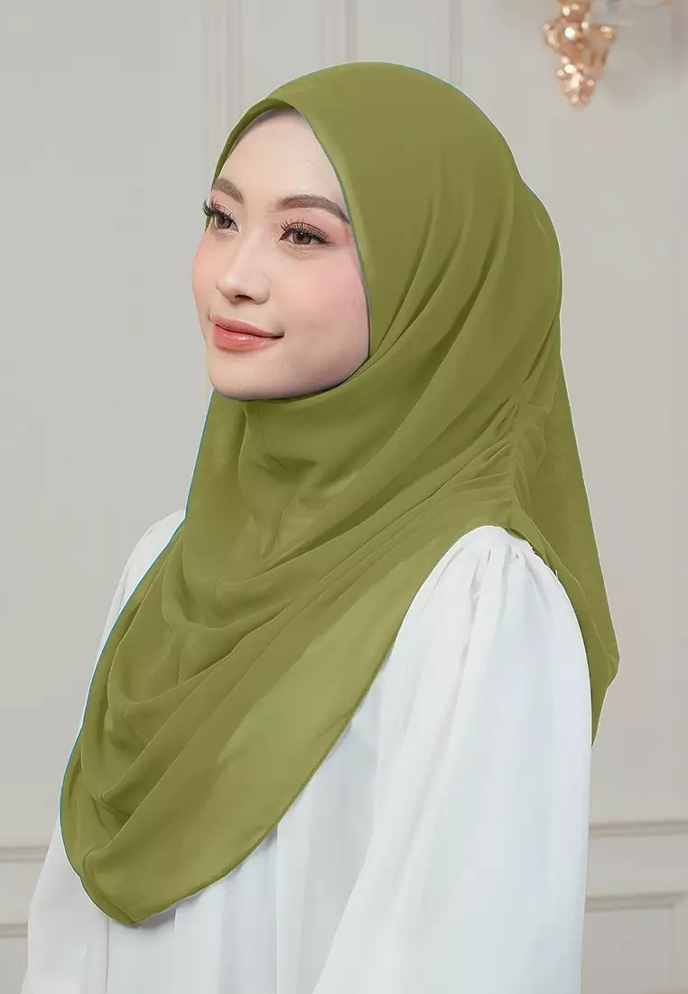 HIJAB INSTAN AURORA - OLIVE