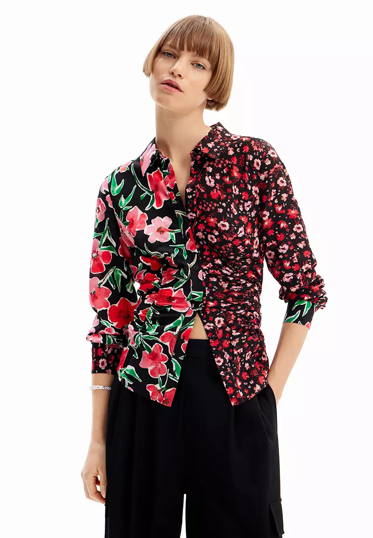 Desigual Blue Cotton Women Shirt main image 0