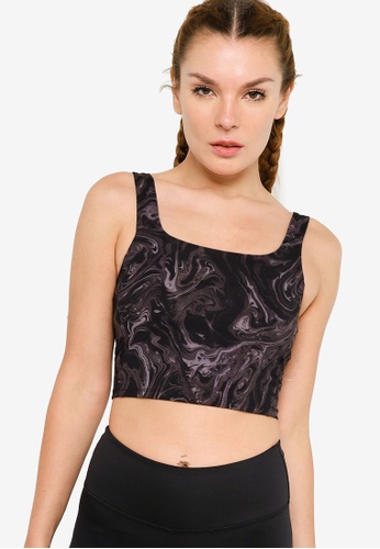 H&M black and multi Sports Top With Sports Bra 4F6D1US2B11D02GS_1