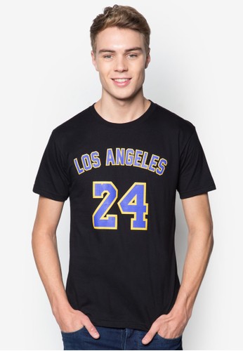 Los Aesprit outlet台北ngeles #24 籃球風T 恤, 服飾, T恤