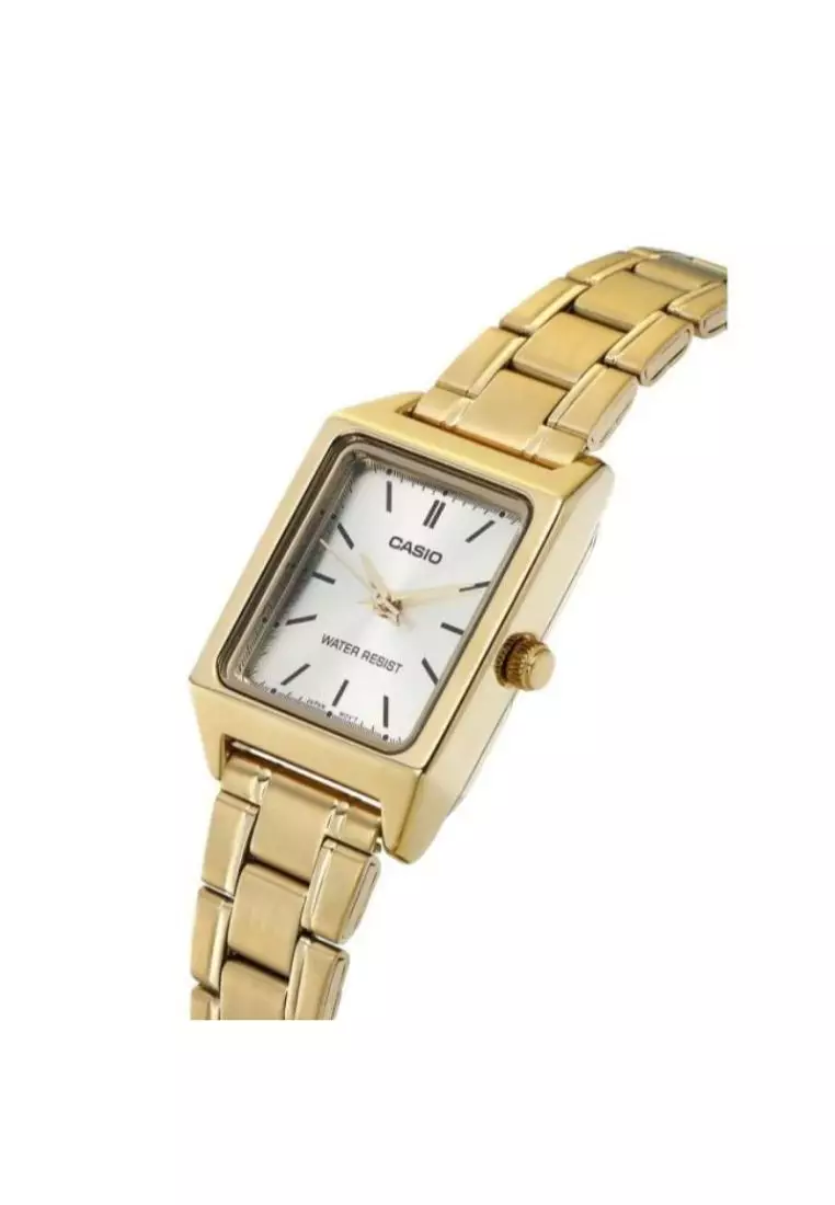 Women's Analog Watch LTP-V007G-9E Stainless Steel Band Gold Watch