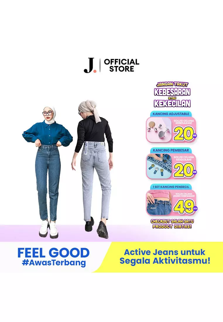 Highwaist Boyfriend Jeans 029 FEEL GOOD