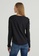 United Colors of Benetton black T-shirt with lace details 31E0FAA754533FGS_2