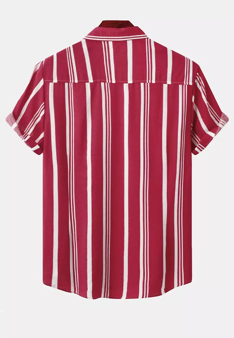 Striped Short-Sleeved Shirt YL-C279