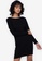 ZALORA BASICS black Long Sleeve Mini Dress 5D915AAF4E7C23GS_1