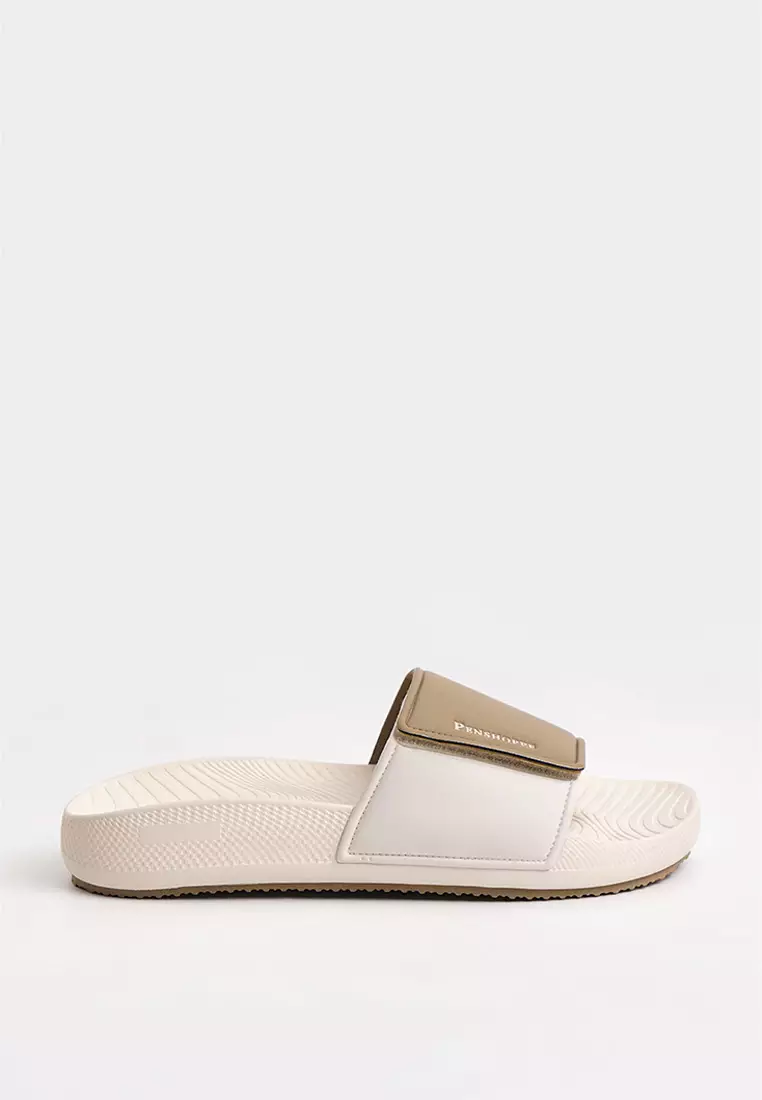 Men's Two-Toned Soft Sole Slides