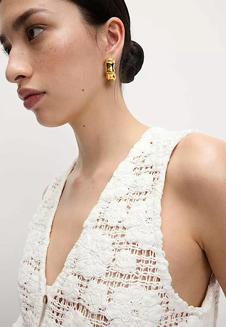 Pure Cotton Textured Vest