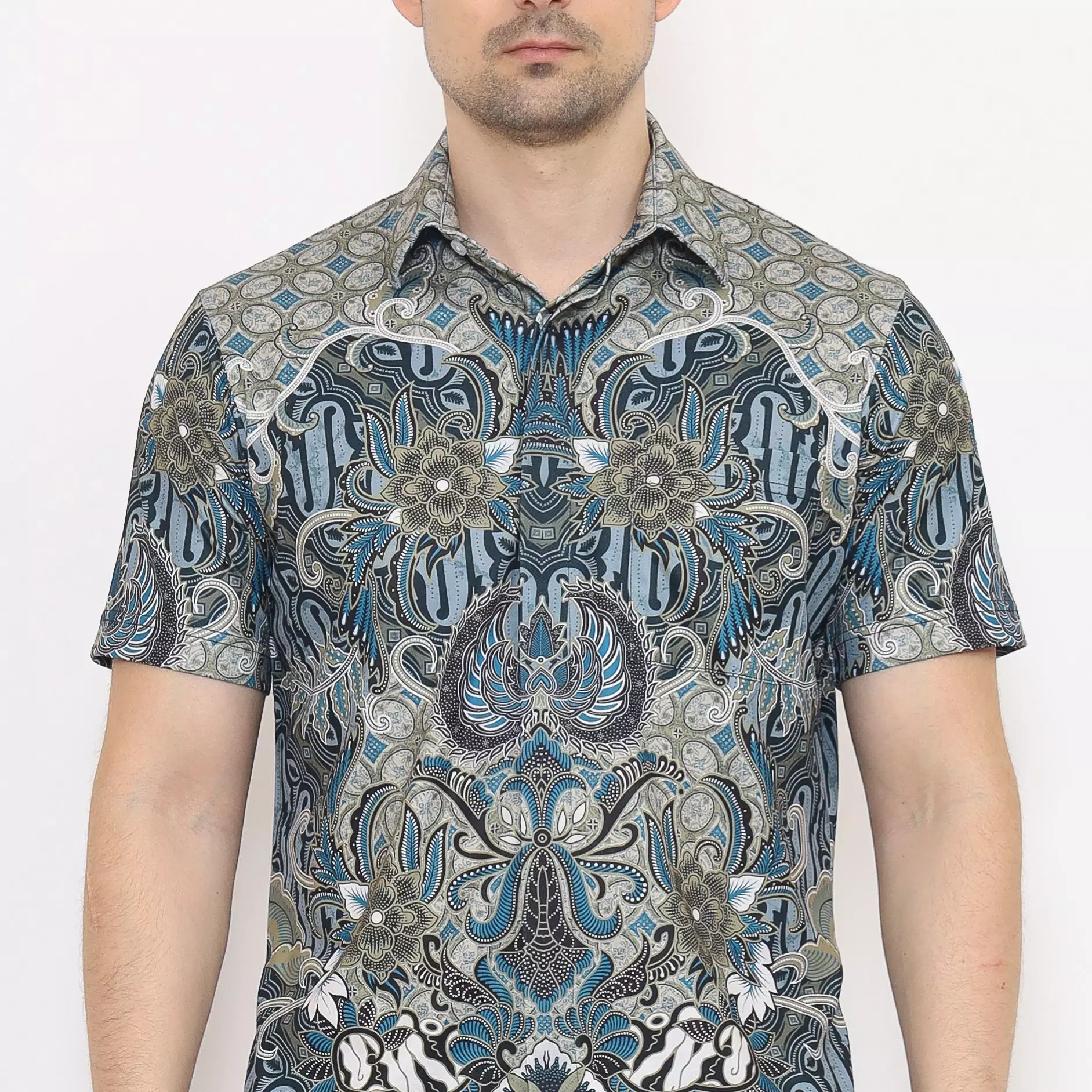 MAGINOT ANDY Batik Pria Active Wear Quick Dry Lengan Pendek