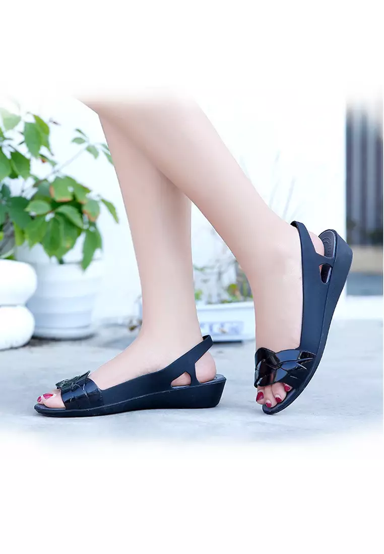 Braided Straps Jelly Rain Sandals VR925