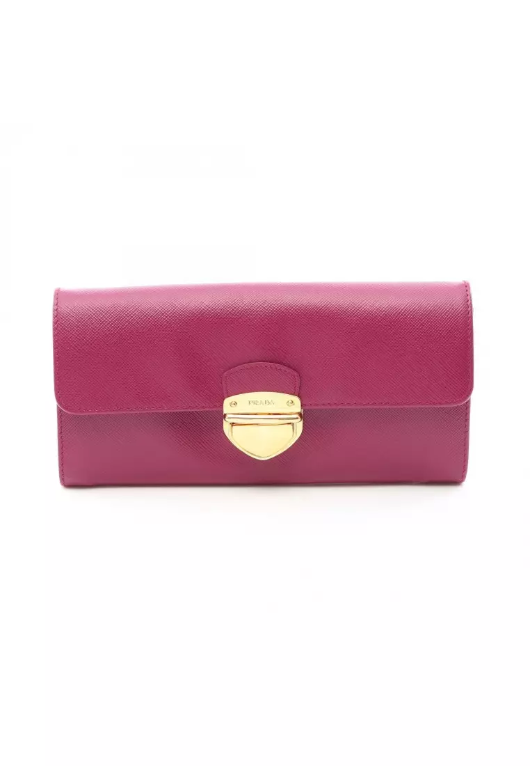 Buy Prada Pre-Loved Prada SAFFIANO TUC Bi-fold Long Wallet