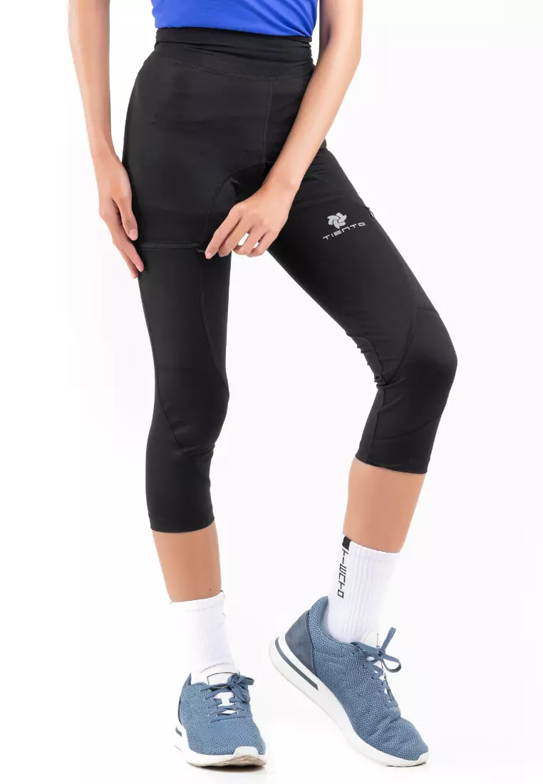 Tiento Celana Legging Evolution 3/4 Pants with Hidden Pocket Women