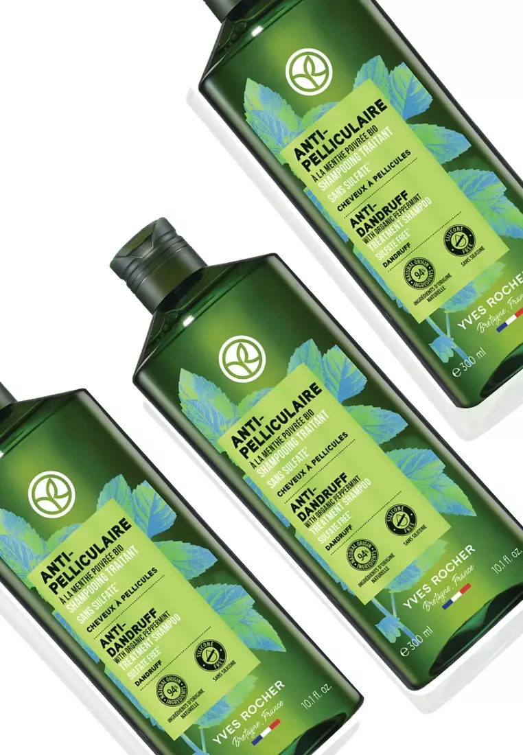 Anti Dandruff Shampoo 300ml Bundle of 3 Original Hair Care Bestseller Flakes Free Sulfate-Free