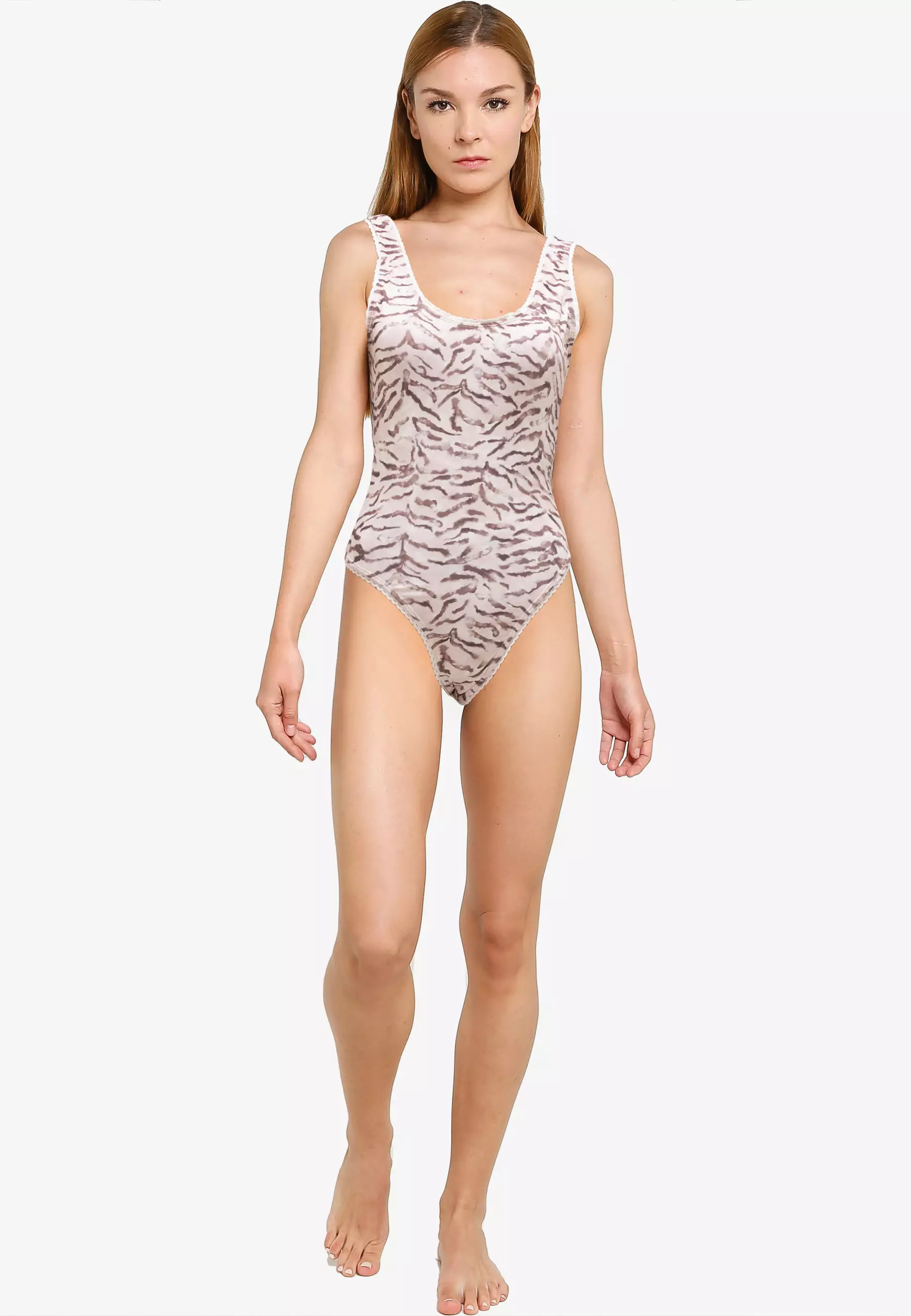 Scoop Back One Piece Cheeky Swimsuit