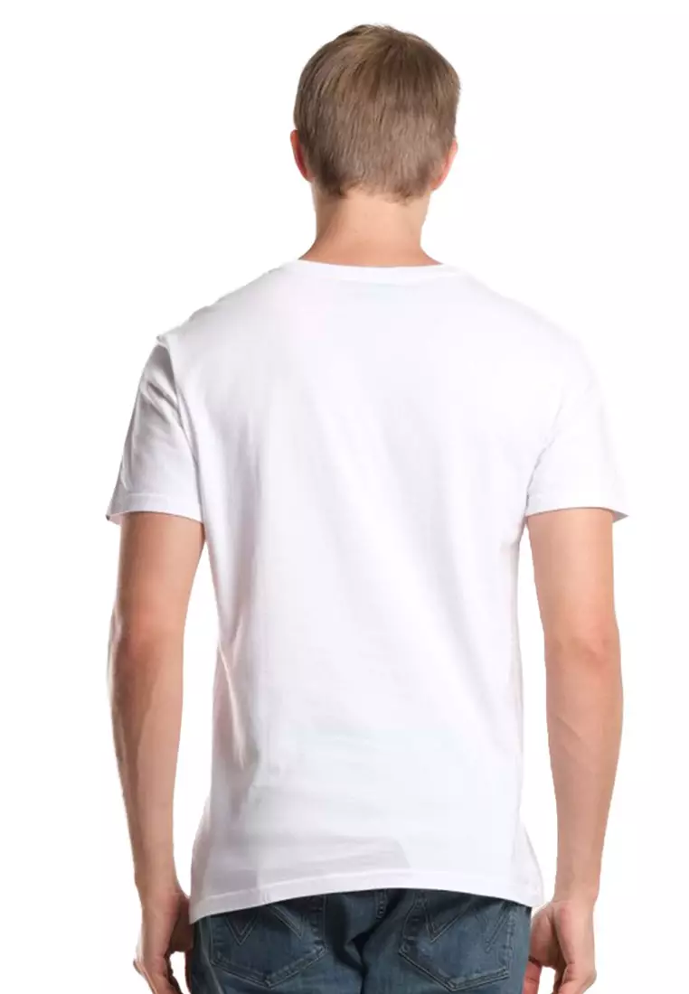 Classic Logo T-Shirt for Men in White Color