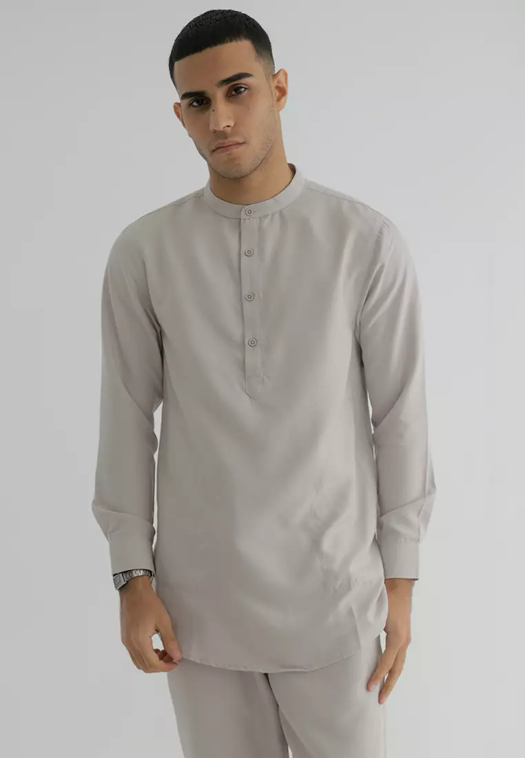 OXCON Kemeja Setelan Koko Kurta Moslem Wear Cream