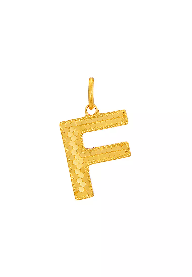 HABIB 999/24K Yellow Gold Alphabet Pendant 9GP01781225(F)