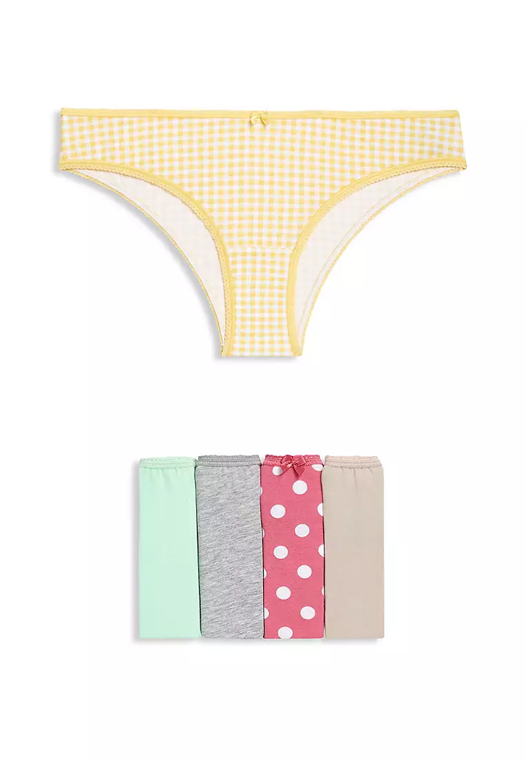 5pk Cotton Lycra™ Brazilian Knickers